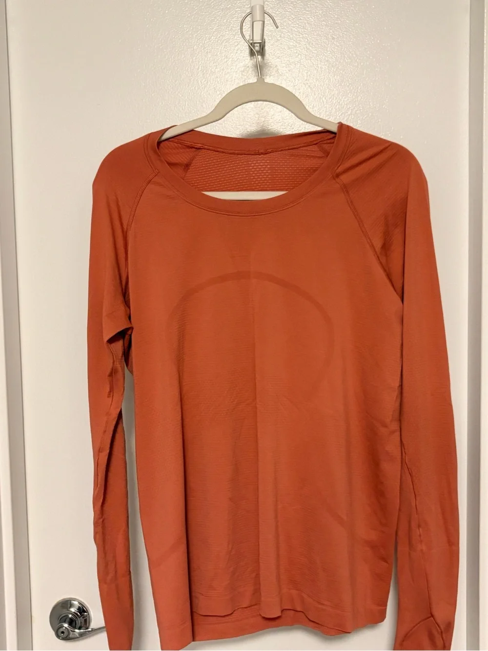 lululemon athletica Long Sleeve Crew Top - Rust